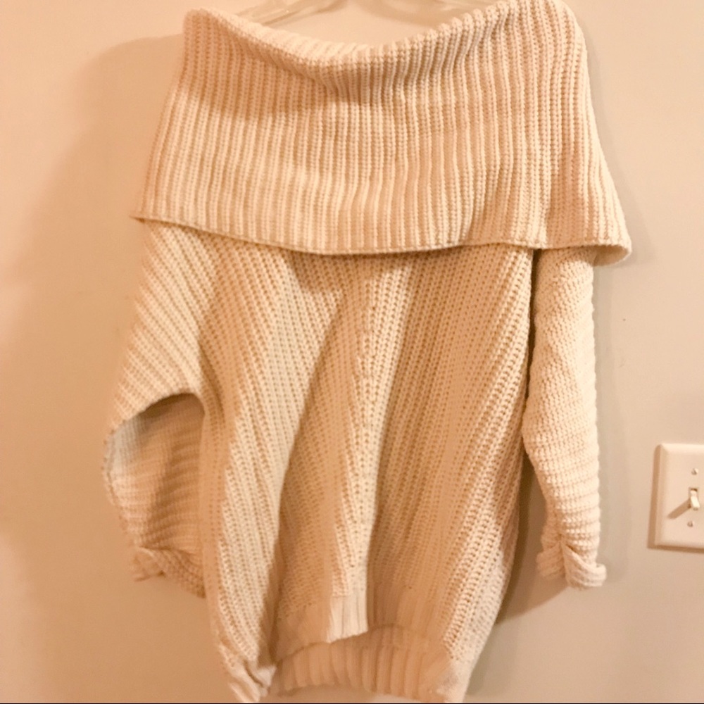 Umgee Off the Shoulder Oversized Sweater